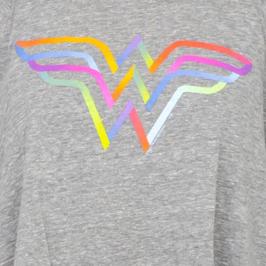 Wonder Woman Rainbow Logo Long Sleeve T-Shirt - Image 4