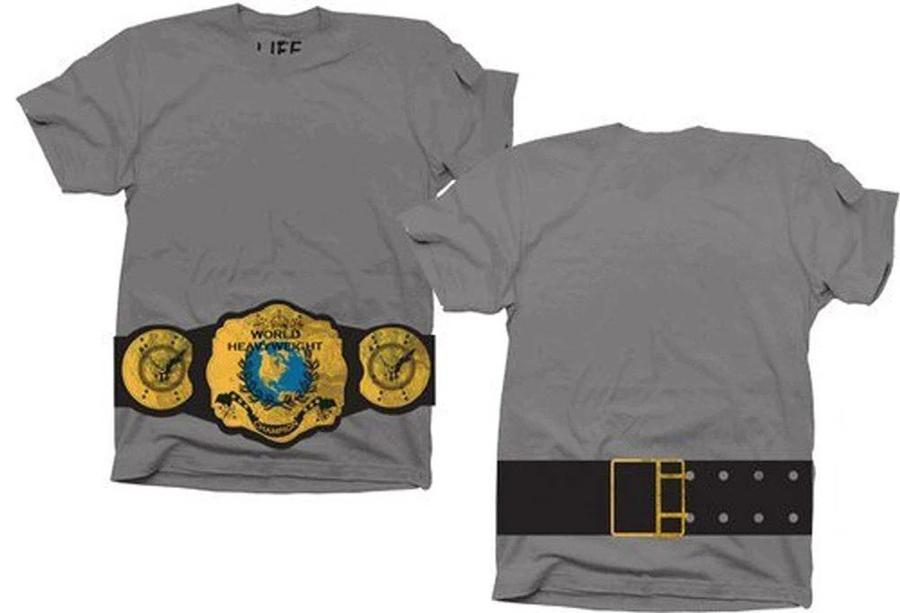World Heavyweight Champion Belt on Waist T-shirt