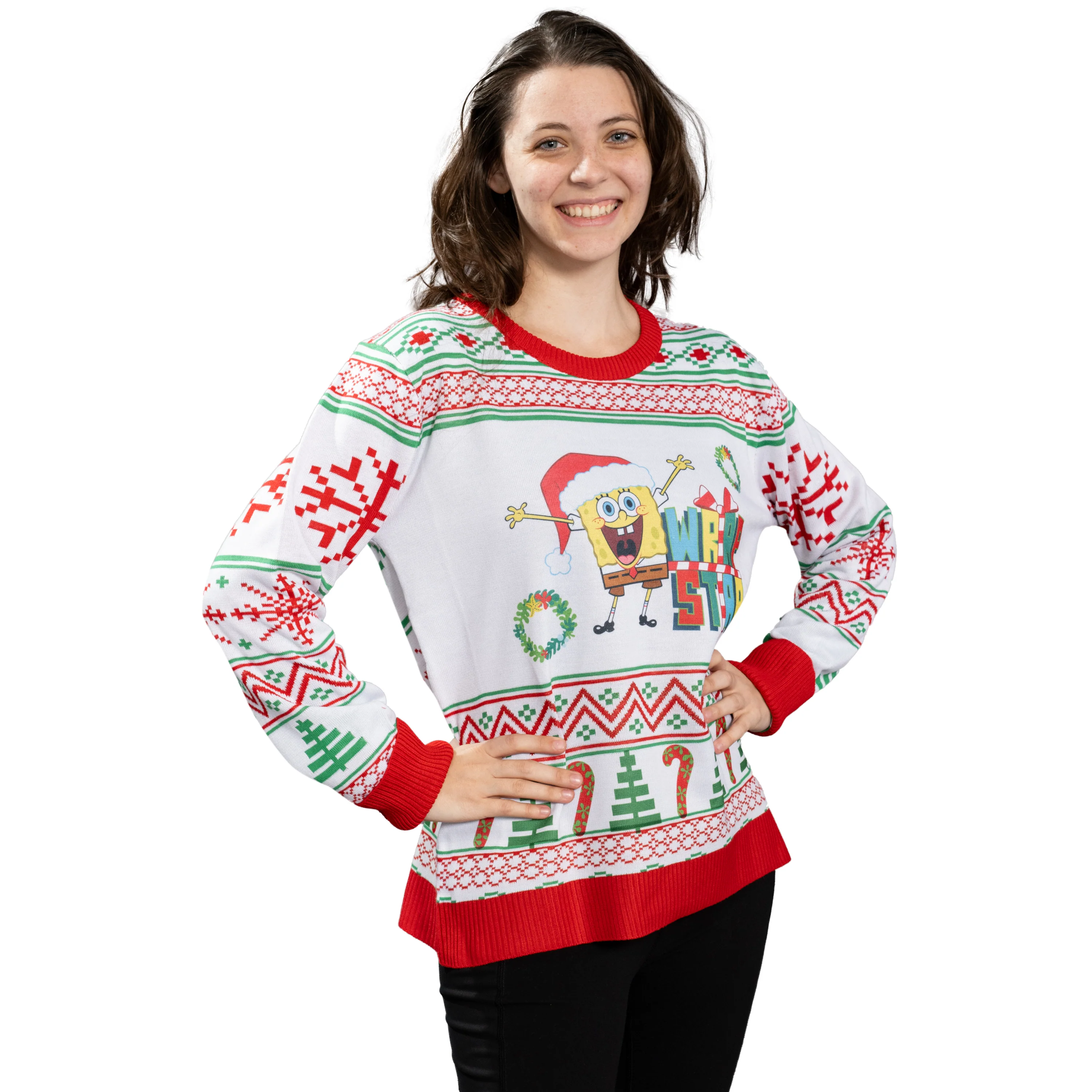 Wrap Star SpongeBob Christmas Sweater - Image 6