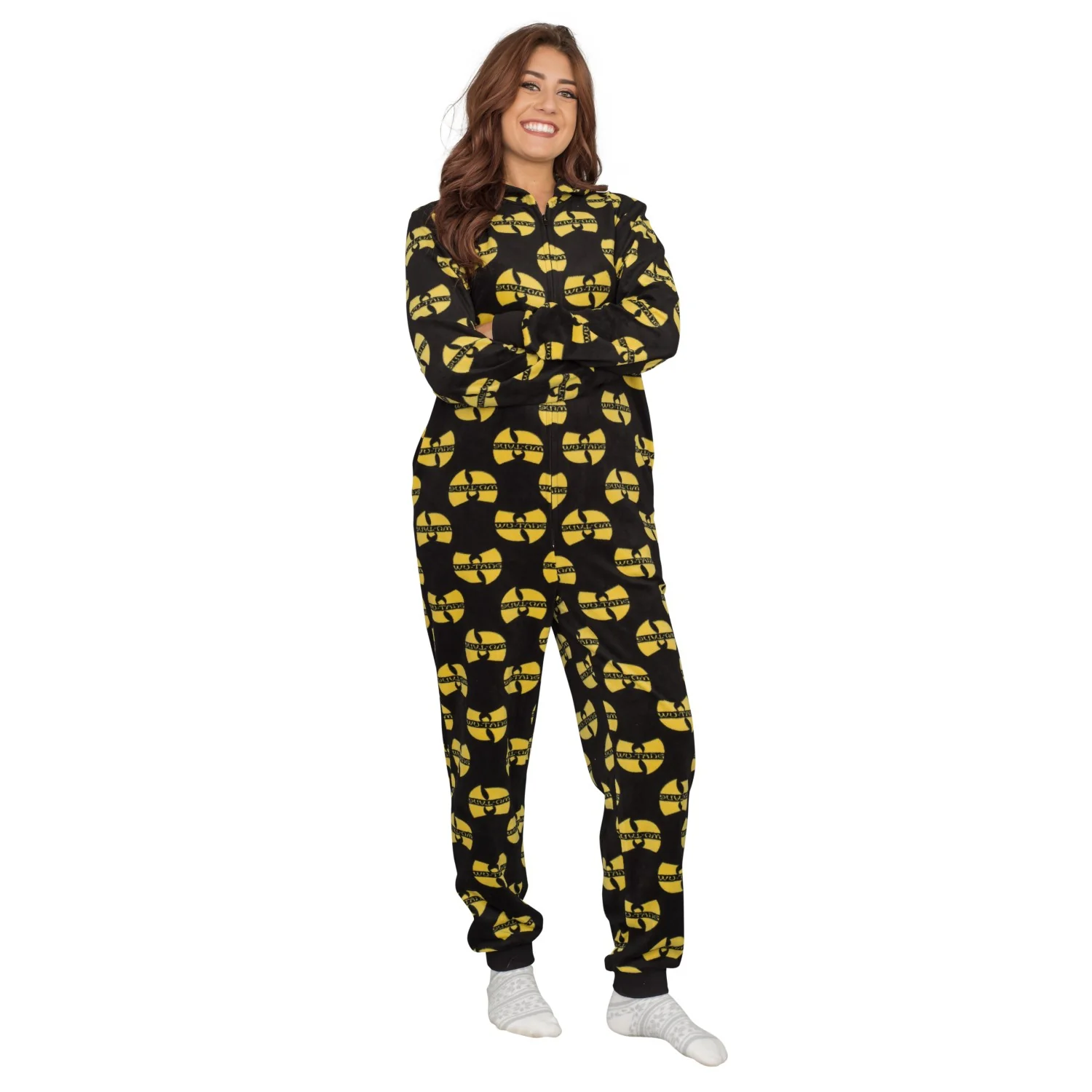 Wu-Tang Clan Logo Adult Pajama Union Suit - Image 4