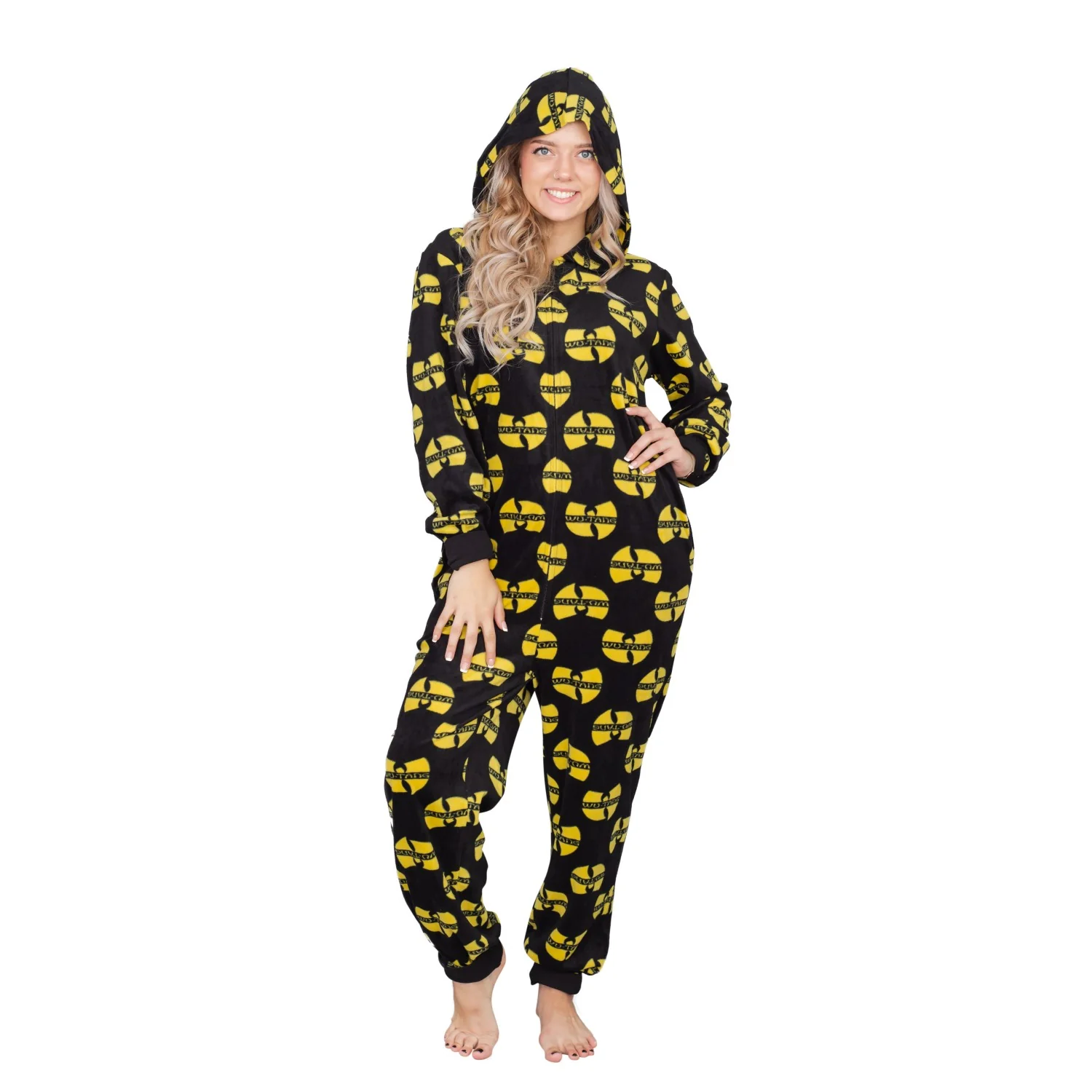 Wu-Tang Clan Logo Adult Pajama Union Suit - Image 8