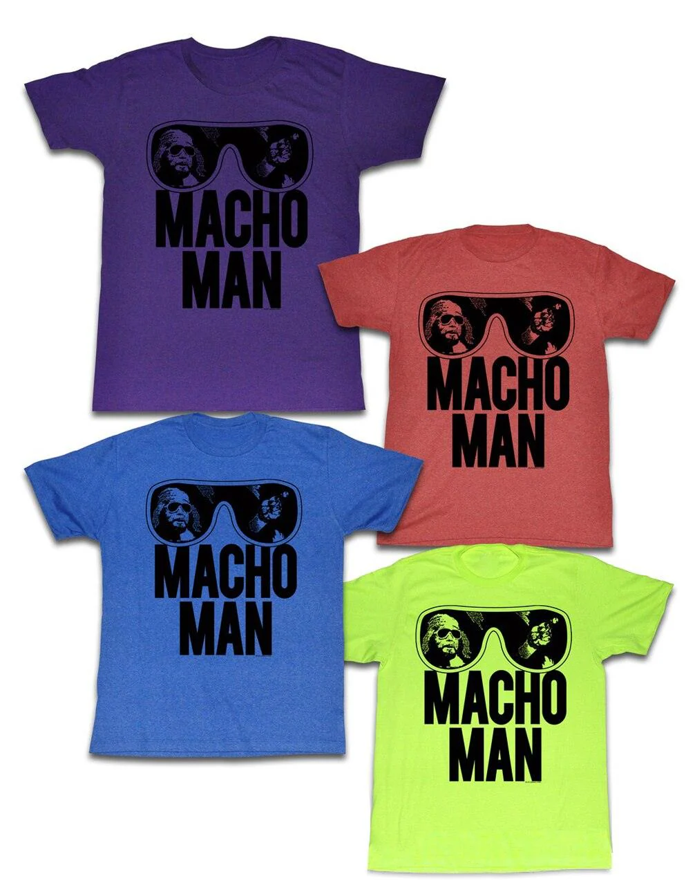 WWE Old School Macho Man 1980s Unisex Replica Halloween Cosplay Costume T-Shirt - Image 5
