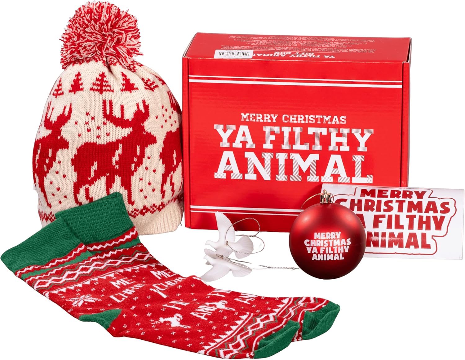 Ya Filthy Animal Merry Christmas Funny Holiday Gift Box Set - Image 2