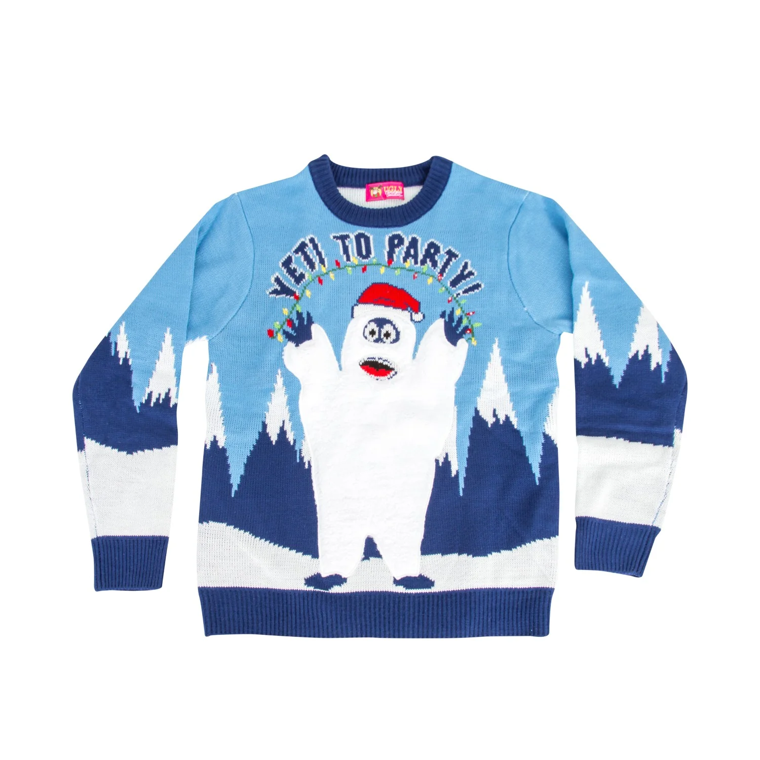Yeti to Party Light up Ugly Christmas Sweater - Image 4