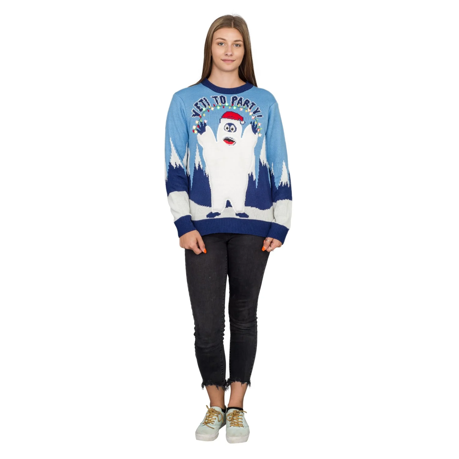 Yeti to Party Light up Ugly Christmas Sweater - Image 6