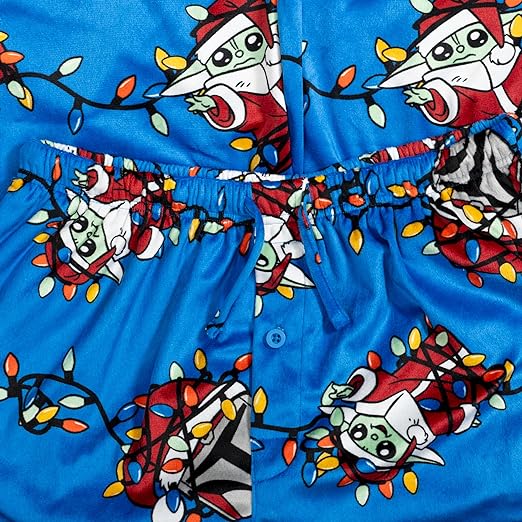 Yoda Grogu Lights Blue Lounge Pants - Image 6