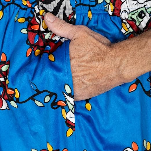 Yoda Grogu Lights Blue Lounge Pants - Image 7