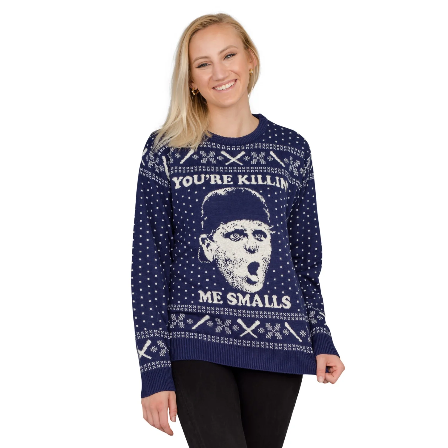 Baseball Sand Field Unisex You're Killin' Me Smalls Ugly Christmas Sweater - Image 5