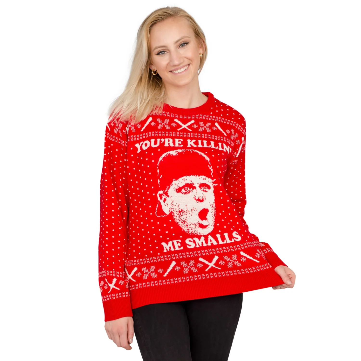 Baseball Sand Field Unisex You're Killin' Me Smalls Ugly Christmas Sweater - Image 7