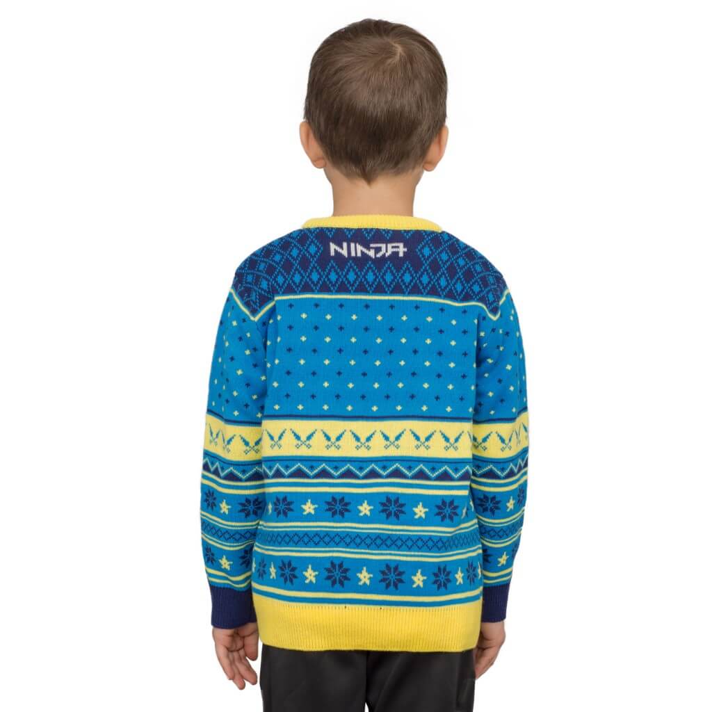 Youth Fortnite Ninja Logo Ugly Christmas Sweater - Image 3