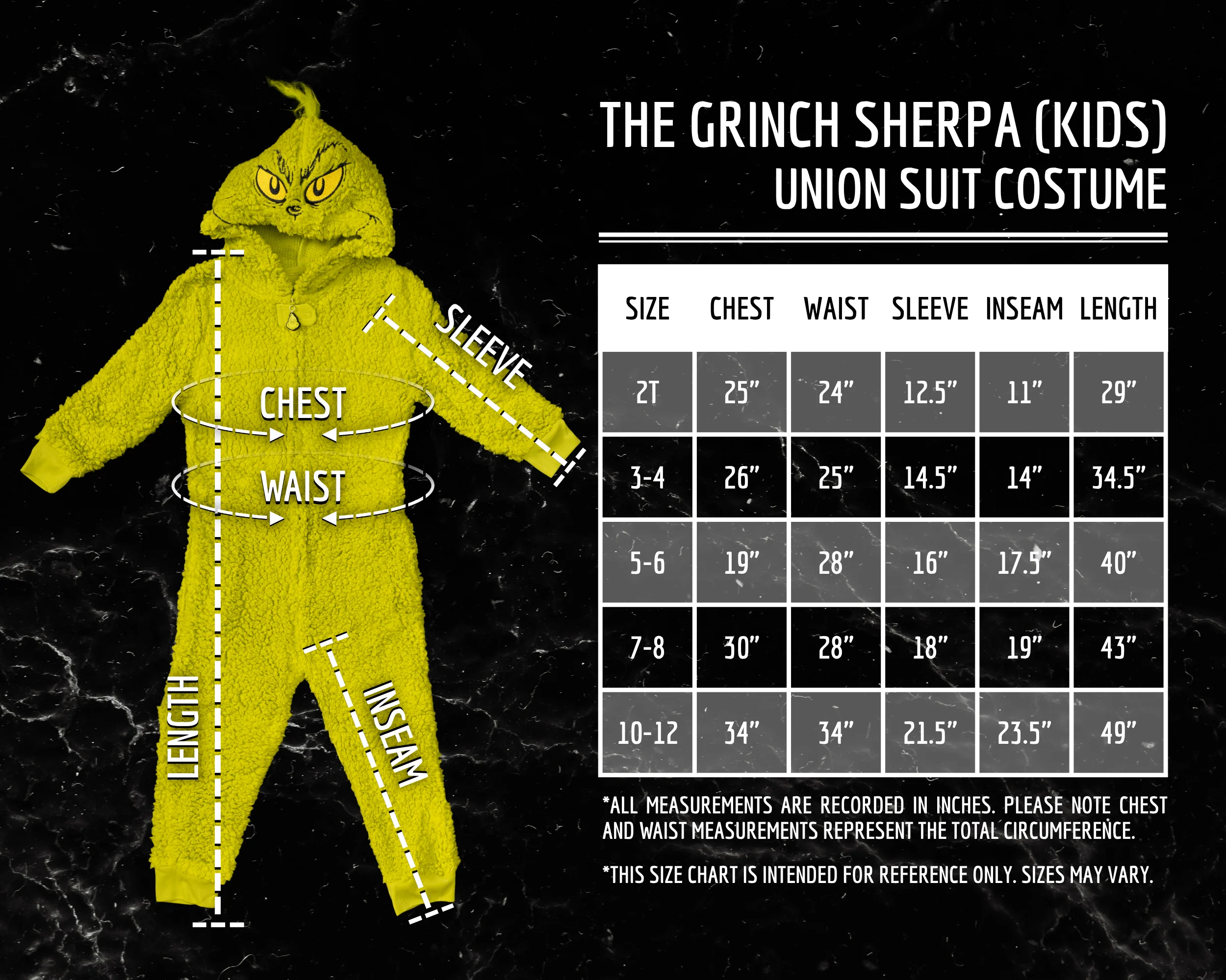 Youth Kids Toddler Grinch Sherpa Union Suit Pajamas Halloween Cosplay Costume - Image 10