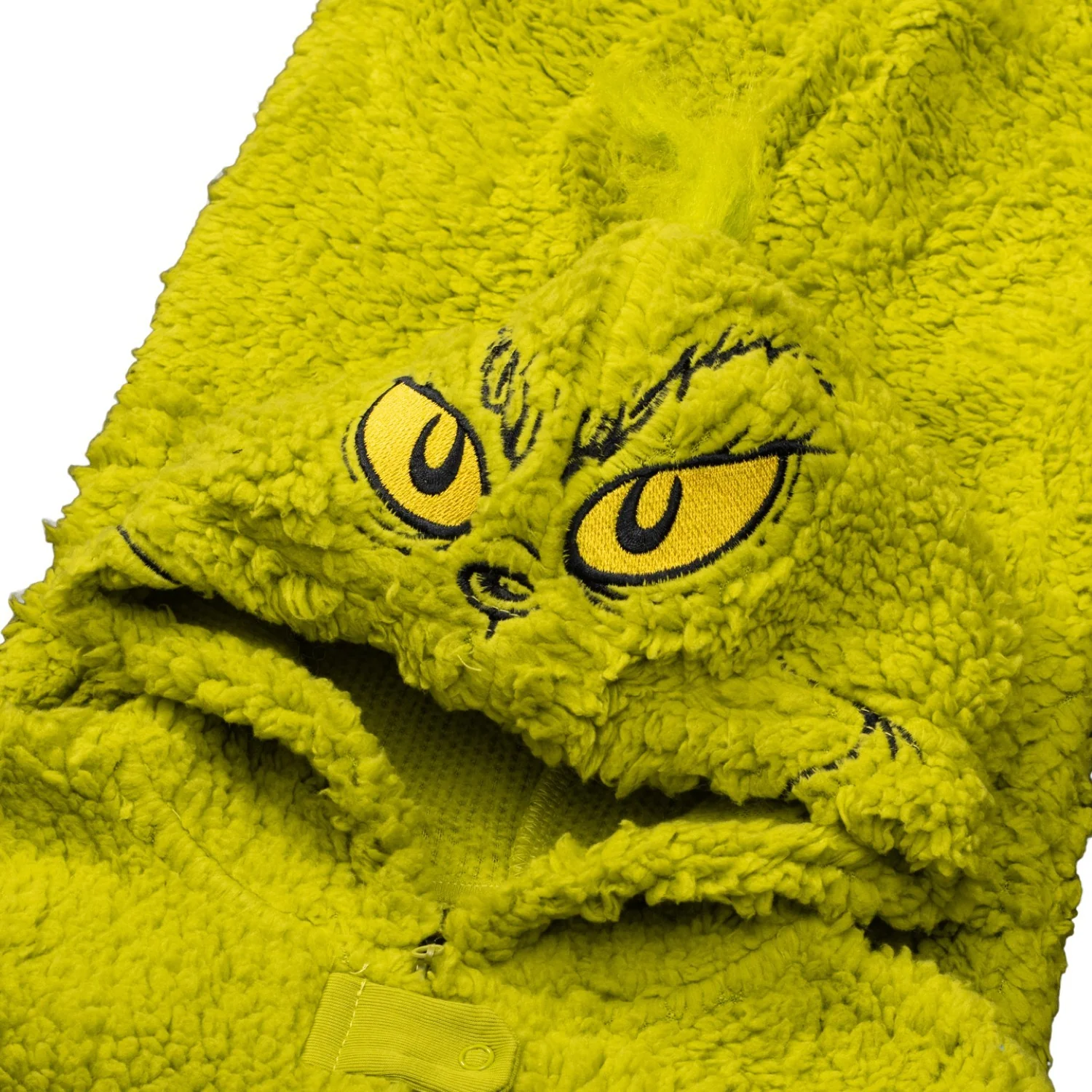 Youth Kids Toddler Grinch Sherpa Union Suit Pajamas Halloween Cosplay Costume - Image 8