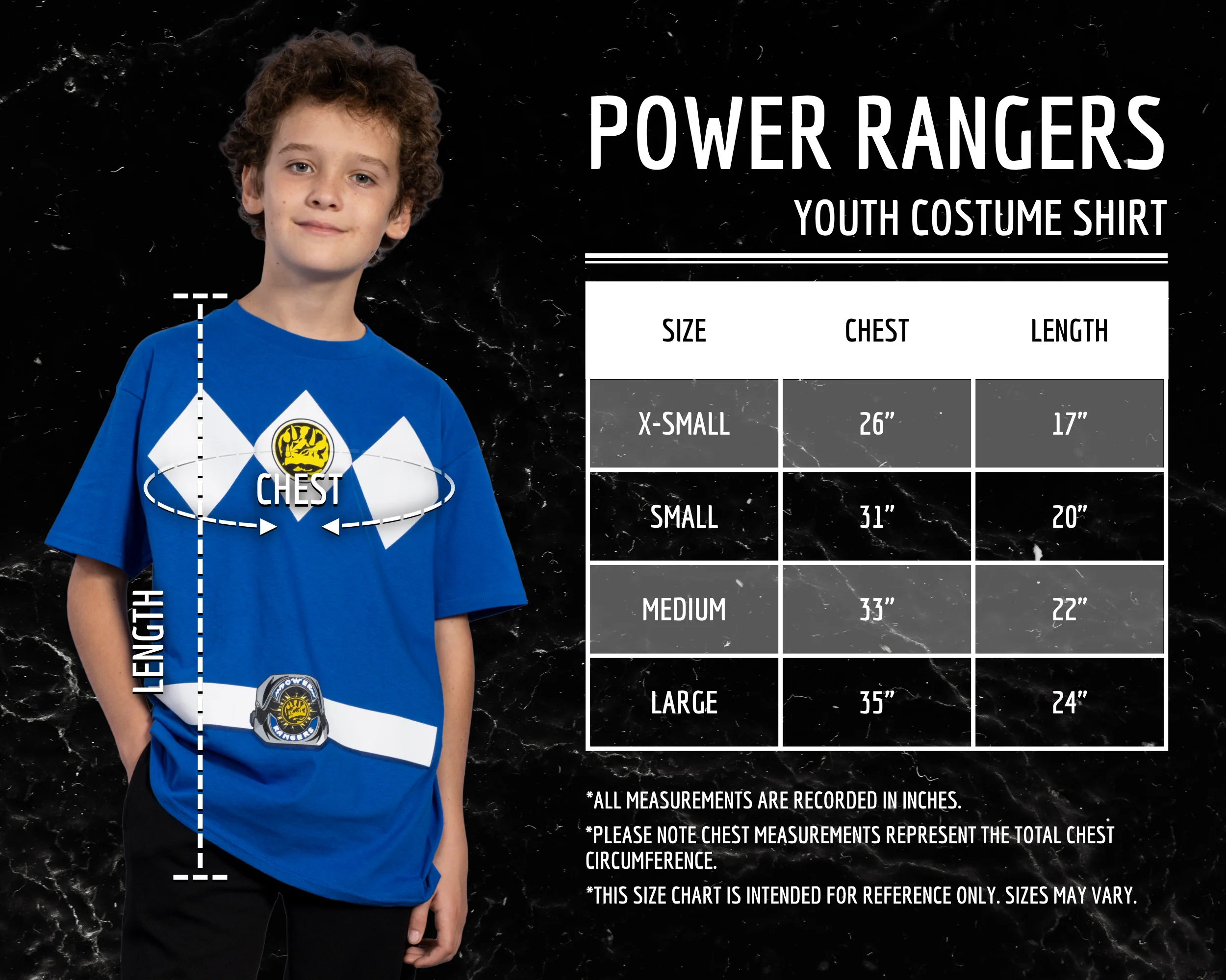 Youth Unisex Power Rangers Halloween Cosplay Costume T-Shirt - Image 10