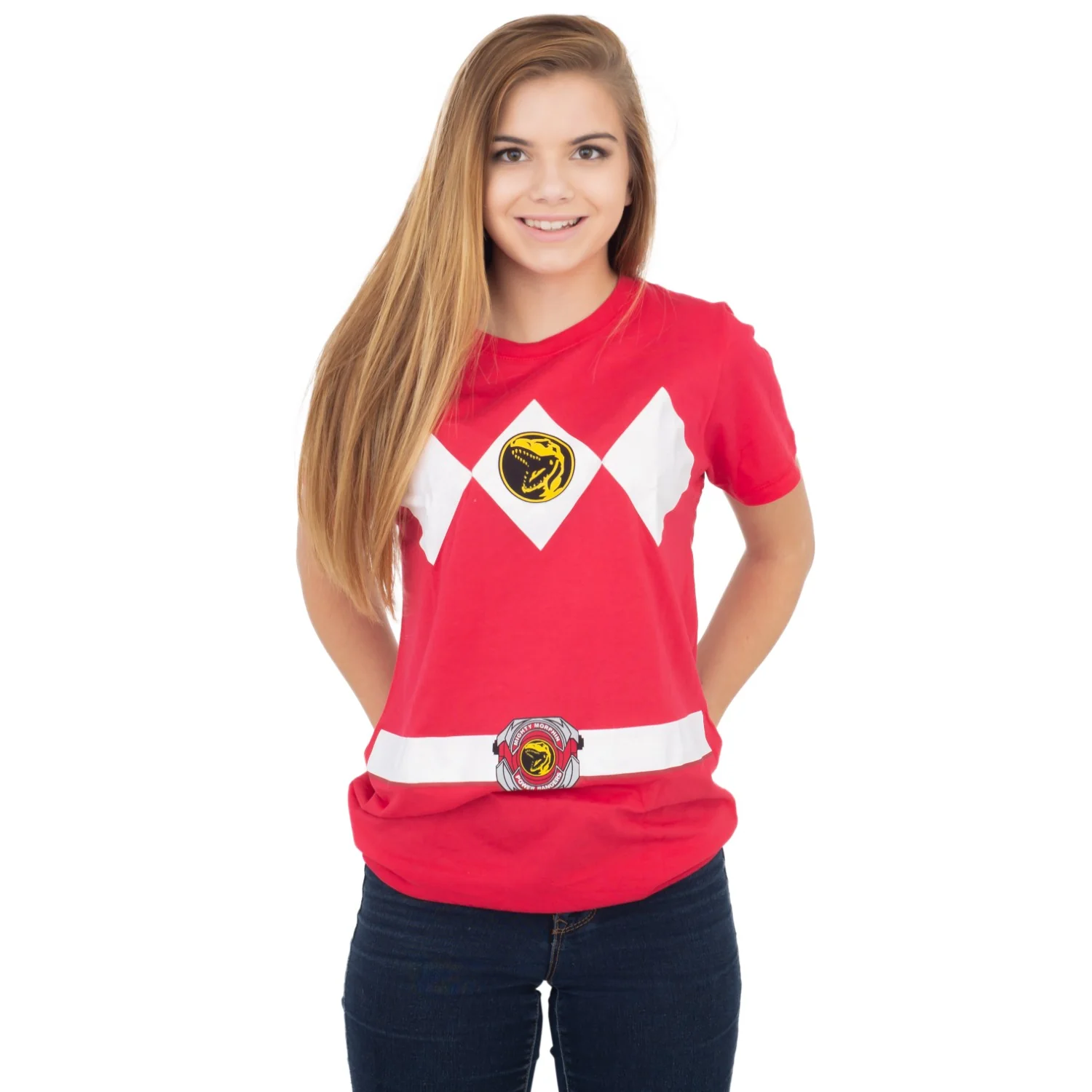Youth Unisex Power Rangers Halloween Cosplay Costume T-Shirt - Image 3
