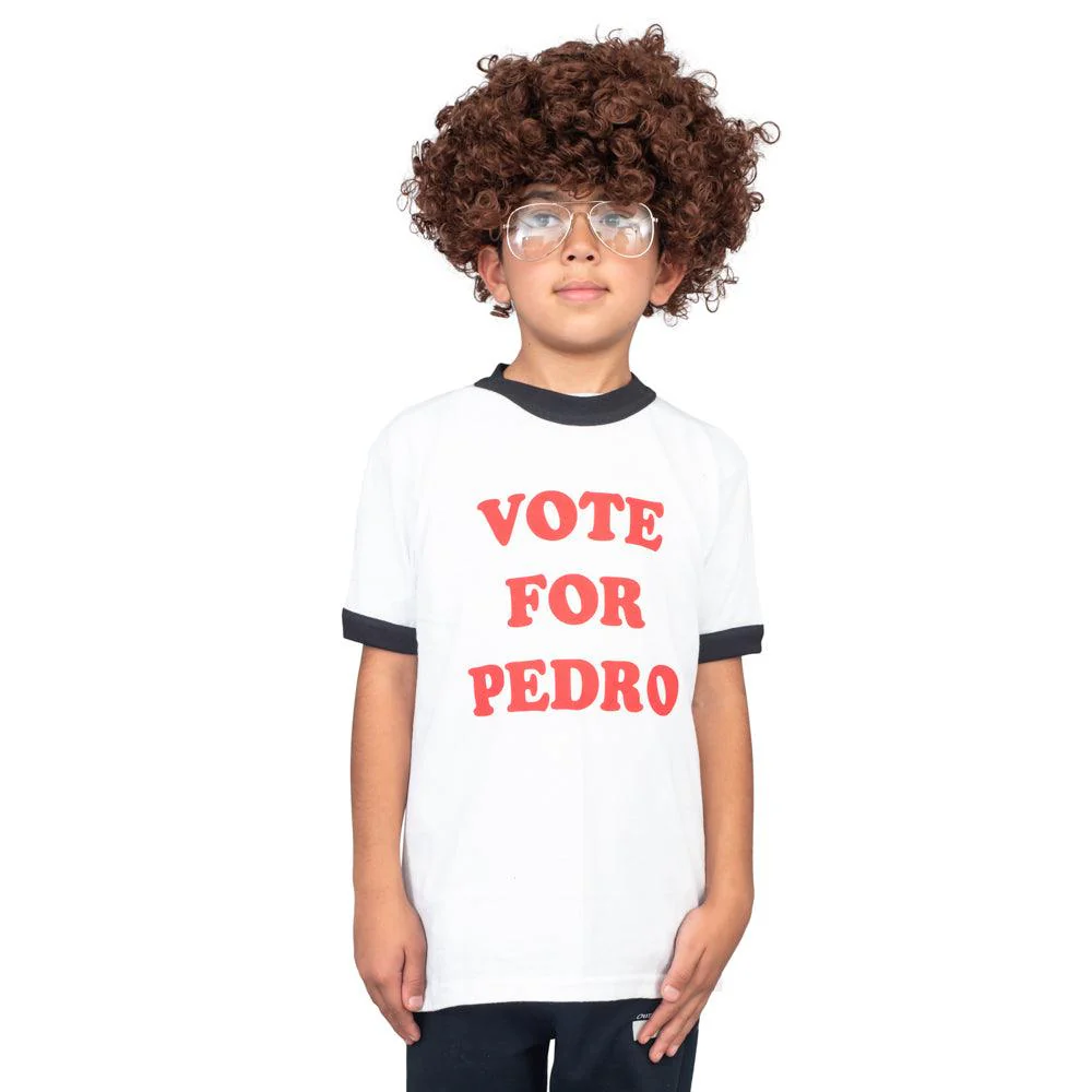 Youth Vote for Pedro Dynamite Complete Kid's Unisex Halloween Cosplay Costume Kit