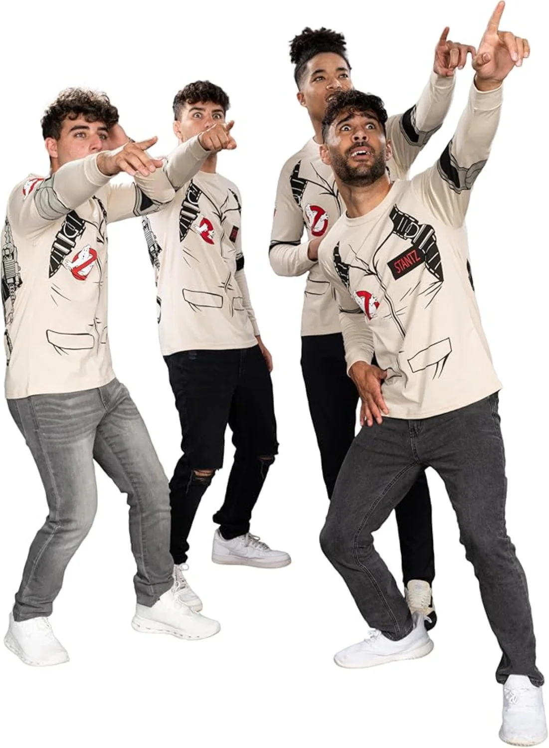 Zeddemore Long Sleeve Costume T-Shirt With Back Print - Image 6